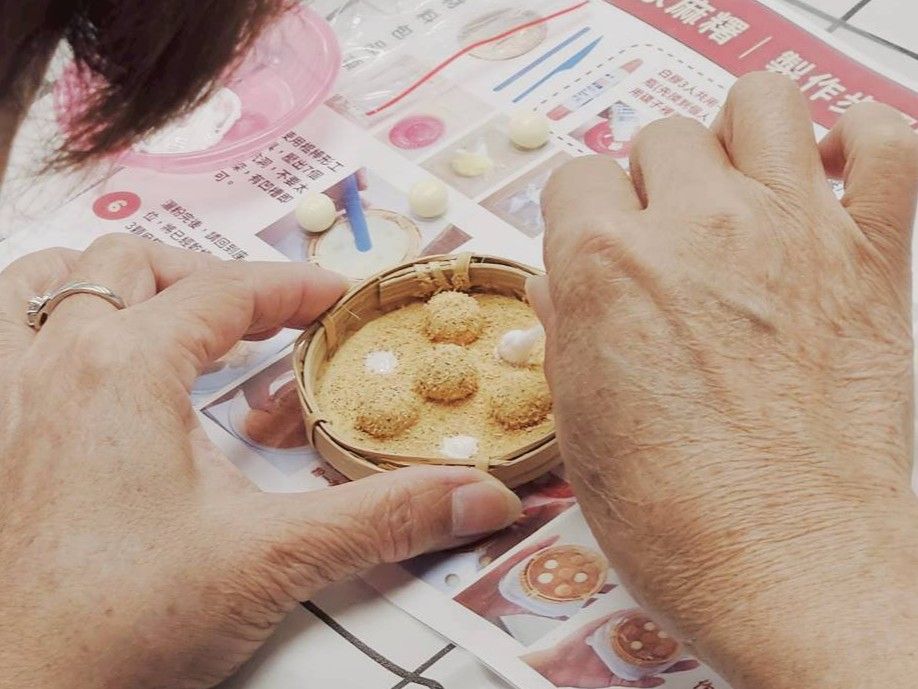 課程現場製作麻糬