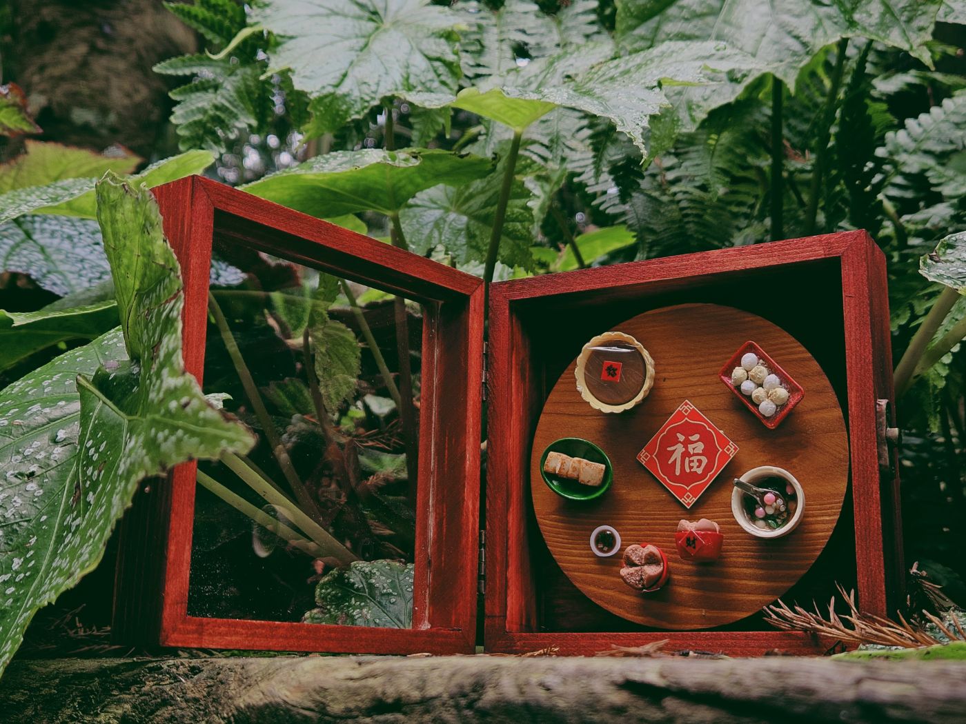 六福成粄禮盒展開於林間